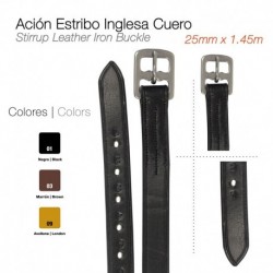 Ación estribo inglesa cuero