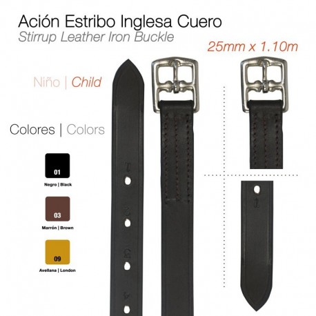 Ación estribo inglesa niño 25mx1.10M