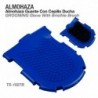 Almohaza guante con cepillo ducha