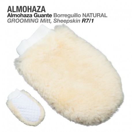 Almohaza guante borreguillo natural