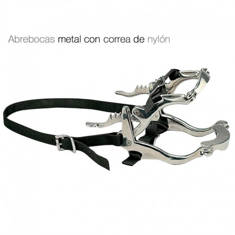 Abrebocas metal con correa nylon