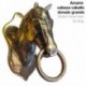 Amarre cabeza caballo dorando grande