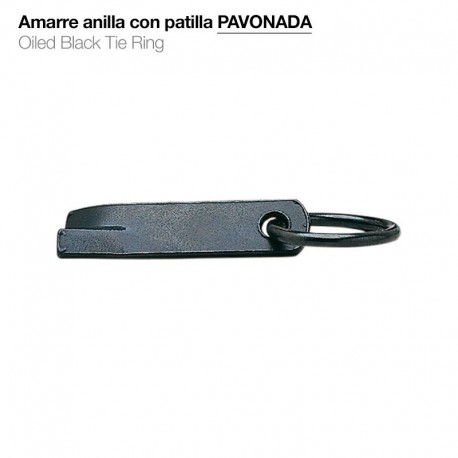 Amarre anilla pavonado con patilla