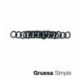 Barbada cadenilla pavonado gruesa simple