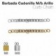 Barbada cadenilla M/B arillo