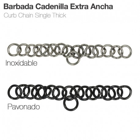 Barbada cadenilla extra ancha