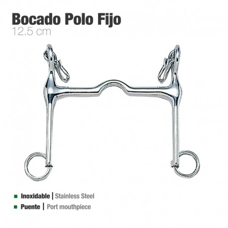 Bocado polo fijo inox