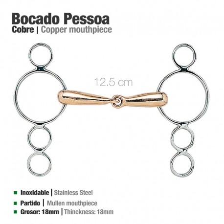 Bocado Pessoa inox cobre