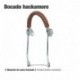 Bocado Hackamore cuero trenzado