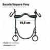 Bocado vaquero barra curva pony pavonado