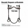 Bocado vaquero articulado pavonado