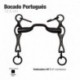 Bocado Portugués embocadura 45º pavonado