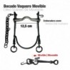 Bocado vaquero movible Ecnómico Pavonado