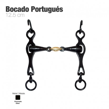 Bocado Portugués embocadura 3 piezas