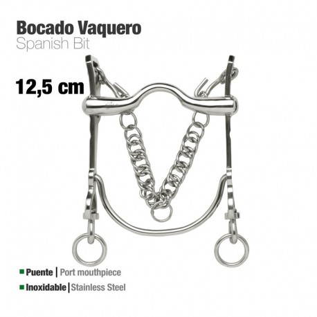 Bocado vaquero inox