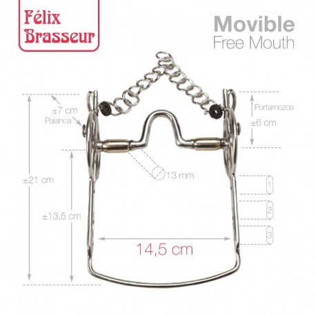 Bocado Felix Brasseur Movible