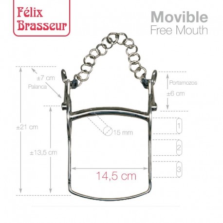 Bocado Felix Brasseur Movible