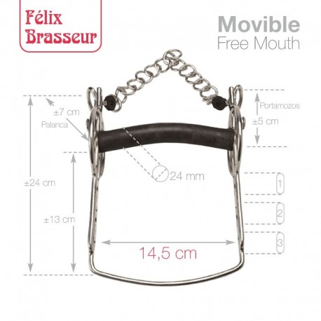 Bocado Felix Brasseur Movible
