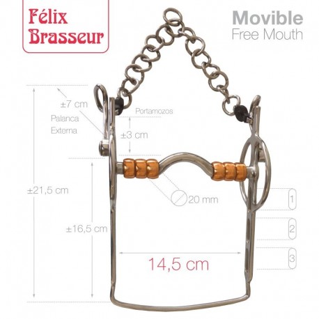 Bocado Felix Brasseur Movible
