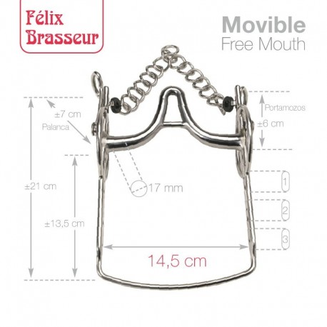 Bocado Felix Brasseur Movible