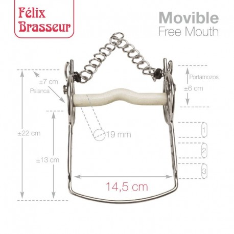 Bocado Felix Brasseur Movible