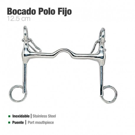 Bocado polo fijo inox