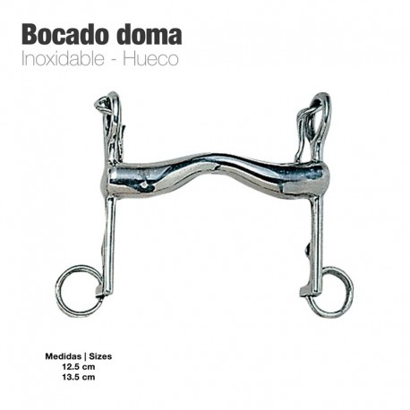 Bocado doma inox hueco