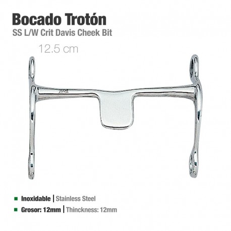 Bocado Trotón inox