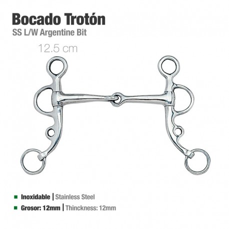Bocado Trotón inox