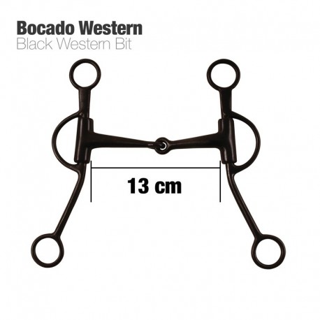 Bocado Western negro