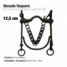 Bocado vaquero pavonado inox