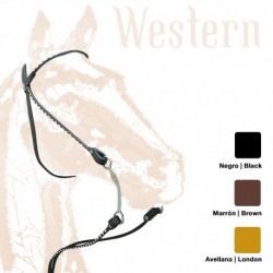 Cabezada montar Western redonda