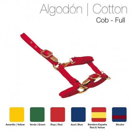 Cabezada cuadra algodón