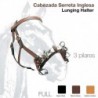 Cabezada serreta inglesa 3-pilares