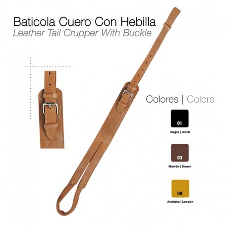 Baticola cuero con hebilla Castecus