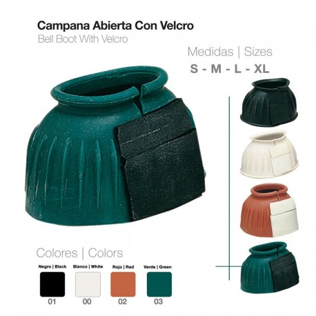 Campana abierta con velcro