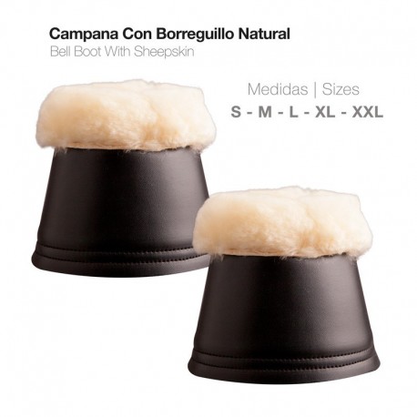 Campana con borreguillo natural