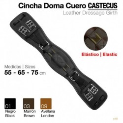 Cincha Doma cuero con elástico
