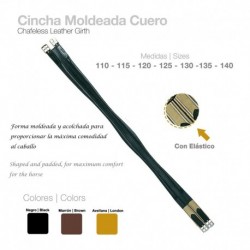 Cincha moldeada cuero elástico