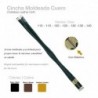 Cincha moldeada cuero elástico