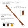 Cincha moldeada cuero