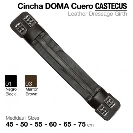 Cincha Doma cuero Castecus