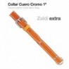 Collar cuero cromo Zaldi Extra