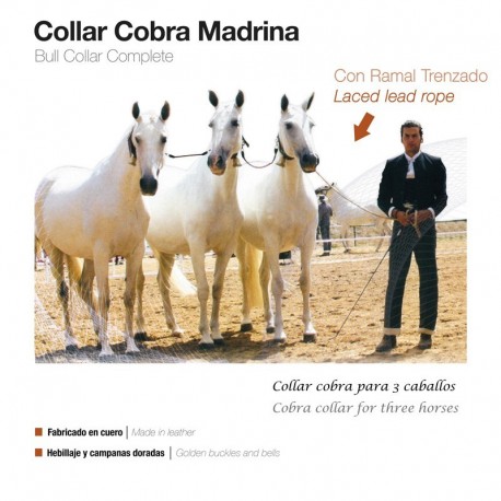 Collar cobra madrina con ramal trenzado