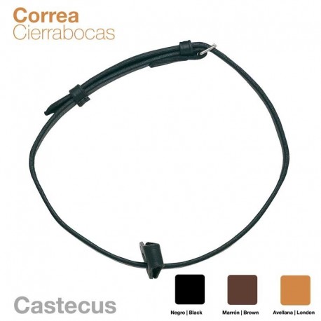 Correa cierrabocas cuero Castecus