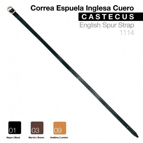 Correa espuela Inglesa cuero Castecus