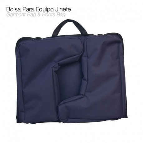 Bolsa azul para equipo jinete