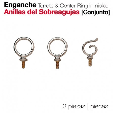 Conjunto anillas sobreagujas para enganche