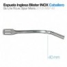 Espuela inglesa blister inox caballero gallo 40 mm