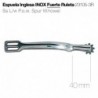 Espuela inglesa inox fuerte con ruleta